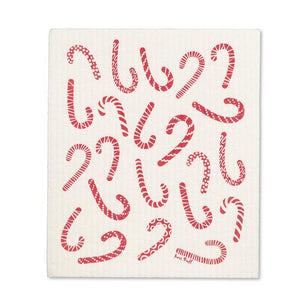 Candy Cane Dishcloths - Set of 2