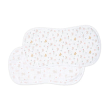 Load image into Gallery viewer, 2 pack Burp Cloths - Kitty Cat &amp; Flower Field
