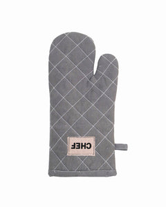 Set Of 2 Grey Oven Mitts