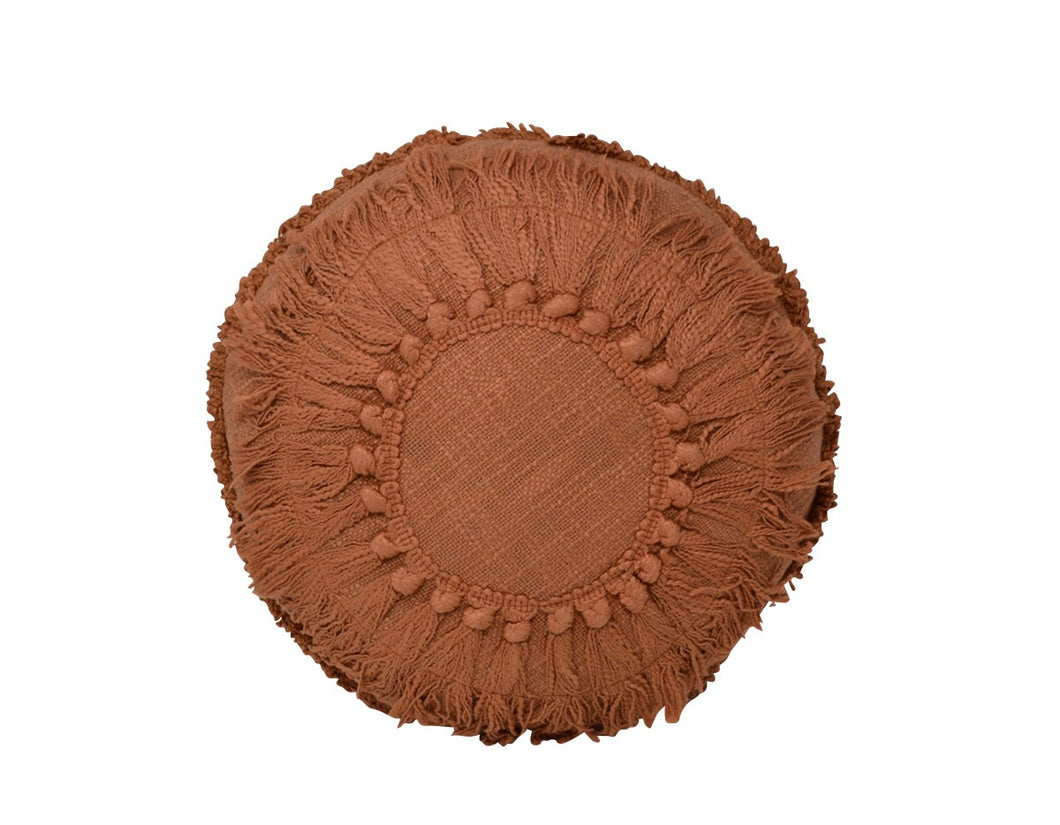 Terra Boho Round Pillow