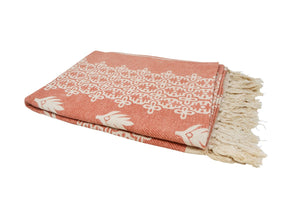 Antique Pink Throw