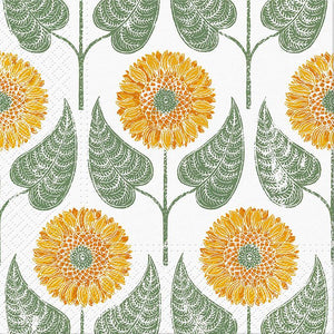 Sunflowers Pattern Luncheon Napkins