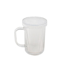 Load image into Gallery viewer, Lidded Clear Glass Mug
