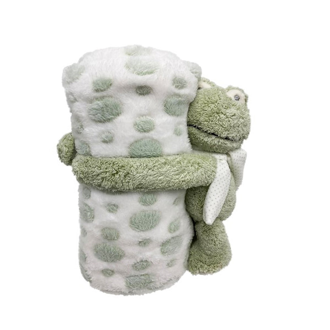 Throw & Frog Plush