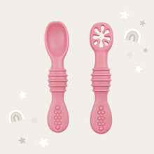 Load image into Gallery viewer, Infant Training Spoons For Self Feeding - Dusty Rose
