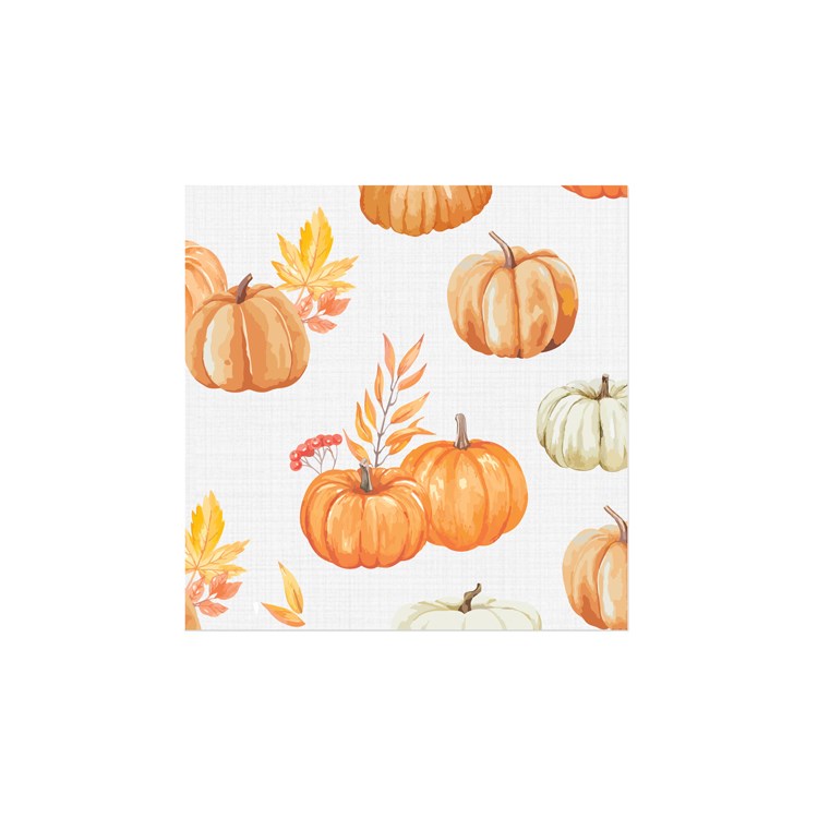 Pumpkin Patch Printed Cocktail Napkin