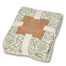 Load image into Gallery viewer, Green Floral Throw
