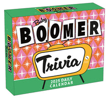 Load image into Gallery viewer, Baby Boomer Trivia 2025 Boxed Daily Calendar
