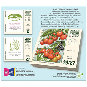 The Old Farmer’s Almanac – Gardening 2025 Daily Calendar