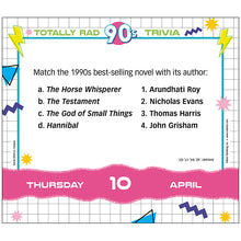 Load image into Gallery viewer, Totally Rad 90s Trivia 2025 Boxed Daily Calendar
