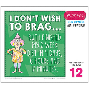 Aunty Acid 2025 Boxed Daily Calendar