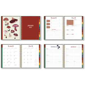 2025 Mushrooms Deluxe Hardcover Planner by Kelsey Oseid