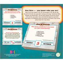 Load image into Gallery viewer, Daily Gen X Trivia 2026 Boxed Daily Calendar
