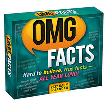 Load image into Gallery viewer, OMG Facts 2027 Daily Calendar
