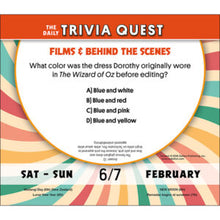 Load image into Gallery viewer, The Daily Trivia Quest 2027 Boxed Daily Calendar
