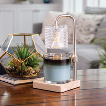 Load image into Gallery viewer, Silver Hobnail Candle Warmer Lamp

