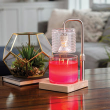 Load image into Gallery viewer, Silver Hobnail Candle Warmer Lamp
