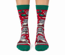 Load image into Gallery viewer, A Hippo Christmas Socks-  For Her
