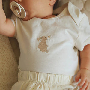 Embroidered Bunny Onesie
