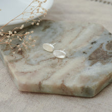 Load image into Gallery viewer, Agnes Studs - Silver/Mother Of Pearl
