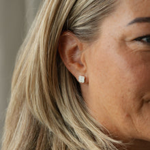 Load image into Gallery viewer, Anika Studs- Gold/ Mother of Pearl
