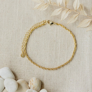 Lola Chain Anklet - Gold