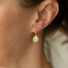Load image into Gallery viewer, Asha Earrings - Gold/Mother Of Pearl
