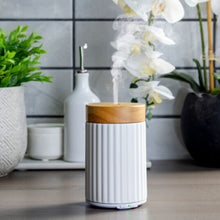 Load image into Gallery viewer, Wood &amp; Ceramic Medium Classic Ultrasonic Essential Oil Diffuser
