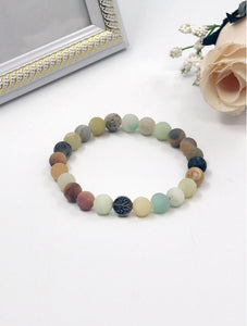 Amazonite Blessing Bead Bracelets with Gift Box
