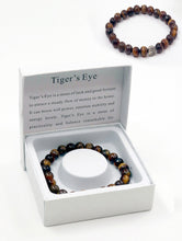 Load image into Gallery viewer, Tiger&#39;s Eye Blessing Bead Bracelets with Gift Box
