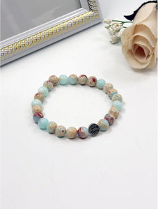 Larderite Blessing Bead Bracelets with Gift Box