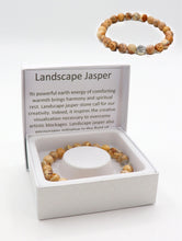 Load image into Gallery viewer, Landscape Jasper Bead Bracelets with Gift Box
