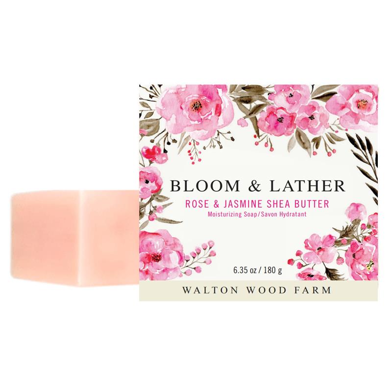 Rose & Jasmine Flower Shea Butter Moisturizing Soap Bar
