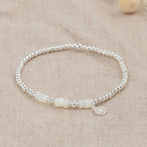 Bayla Bracelet - Silver/Mother of Pearl