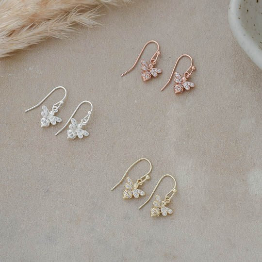 Bee Yourself Earrings - Silver