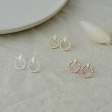 Load image into Gallery viewer, Blanche Studs - Gold/Opalite
