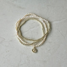 Load image into Gallery viewer, Bloom Loop Necklace/Bracelet - Gold/Pearl
