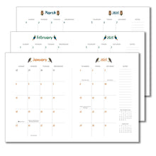 Load image into Gallery viewer, Order Of The Animals 2026 Weekly Softcover Planner
