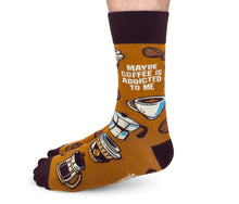 Load image into Gallery viewer, Coffee Addict Socks- For Him
