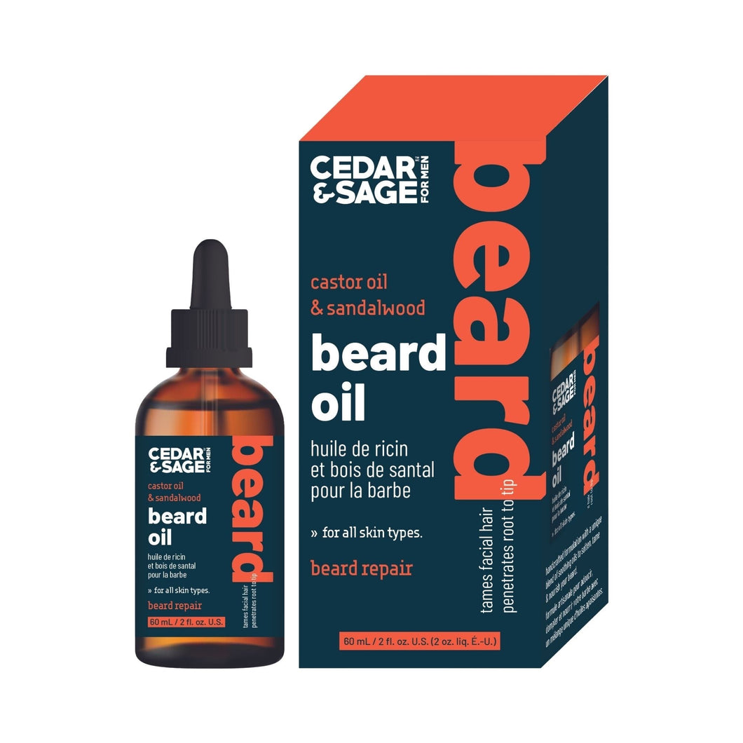 Beard Oil - Castor Oil & Sandalwood