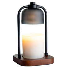 Load image into Gallery viewer, Black &amp; Wood - Pendant Lantern Candle Warmer
