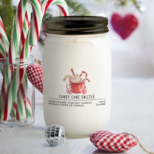 Candy Cane Swizzle Soy Candle