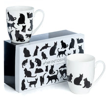 Load image into Gallery viewer, &#39;Cat Silhouette&#39; Mug Pair
