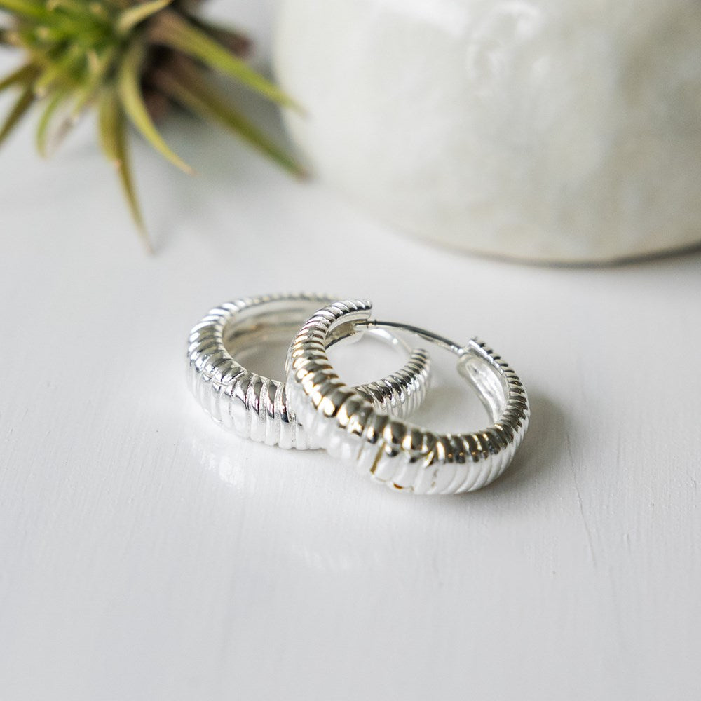 Chasm Hoops - Silver