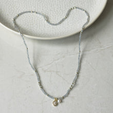 Load image into Gallery viewer, Colette Loop Necklace/ Bracelet- Gold/Labradorite
