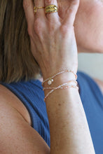 Load image into Gallery viewer, Colette Loop Necklace/ Bracelet- Gold/Pink Opal
