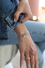 Load image into Gallery viewer, Colette Loop Necklace/ Bracelet- Gold/Labradorite
