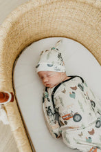 Load image into Gallery viewer, Barnyard Top Knot Baby Hat
