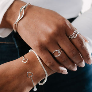 Cord Bracelet - Silver