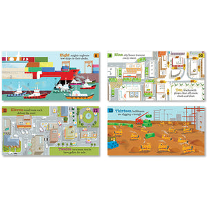 Counting Trucks, Boats, Trains & Planes Board Book